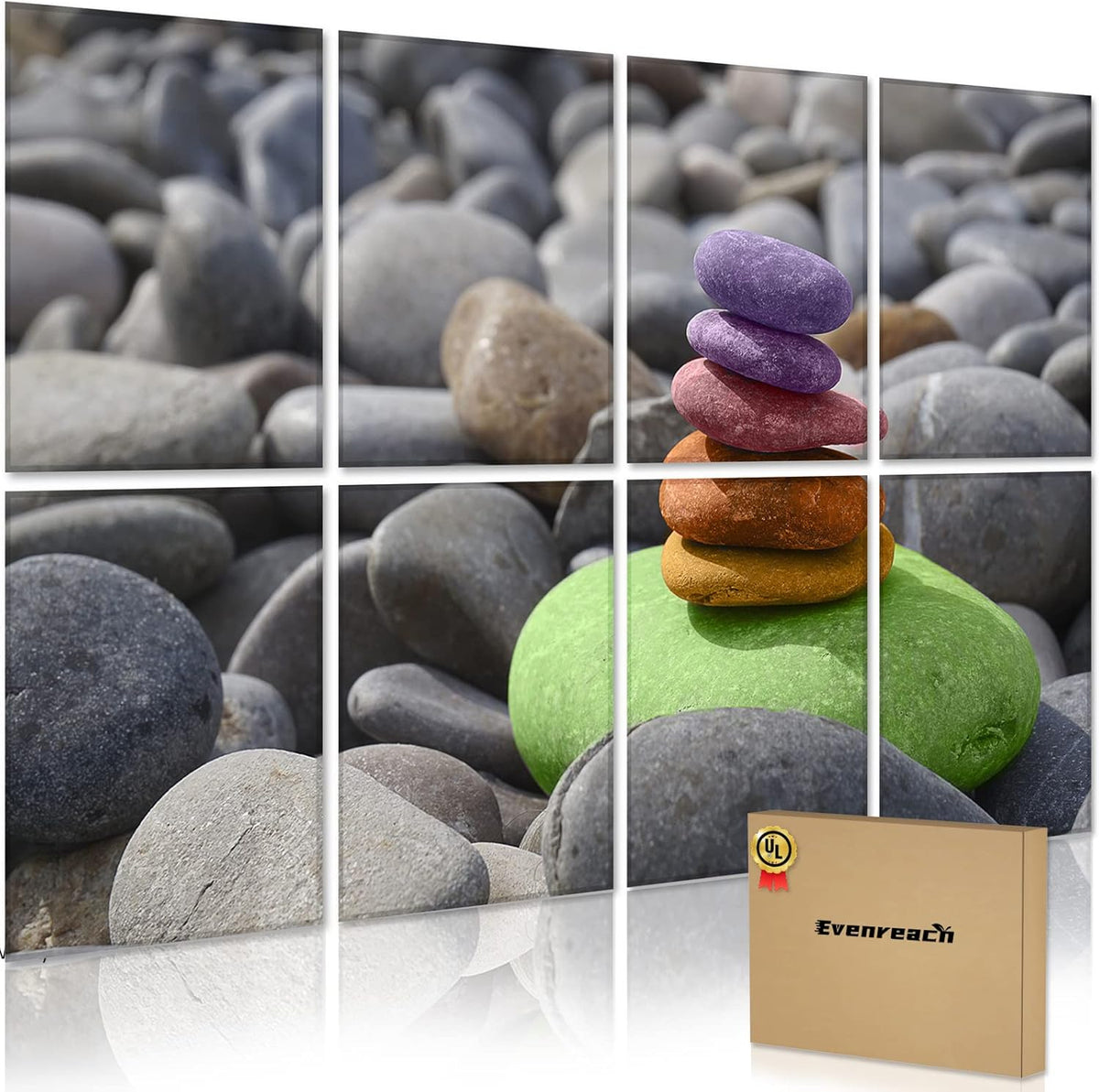 8 Pack Art Acoustic Panels 48X32Inches Sound Absorbing B715582