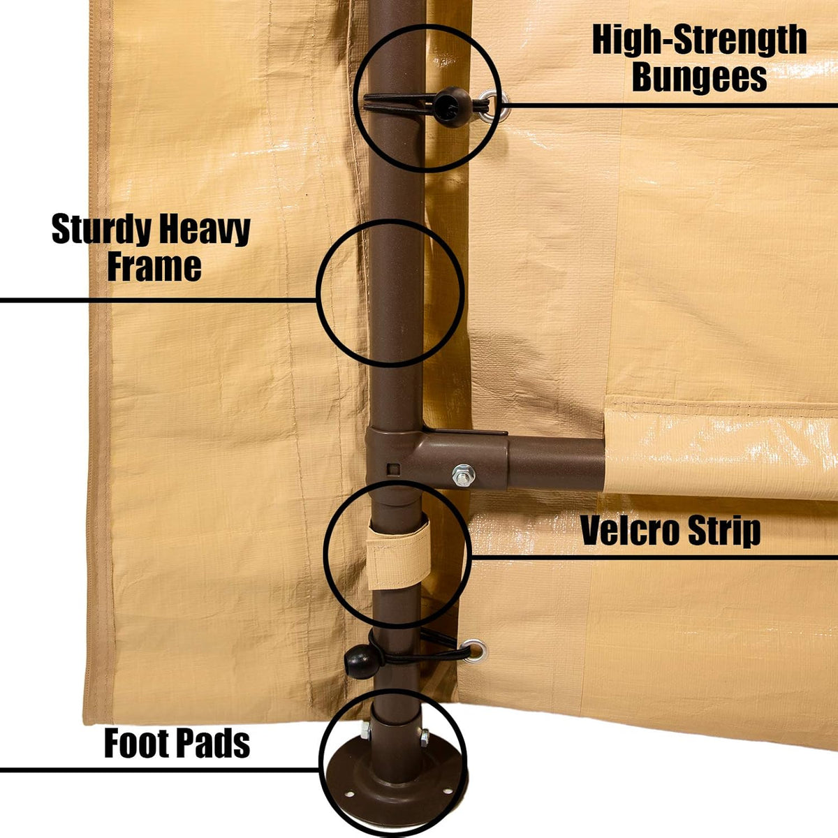 6x8 Ft Heavy Duty Portable Storage Shelter E611345