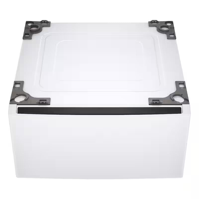 27 in. White Laundry Pedestal with Storage Drawer A304077