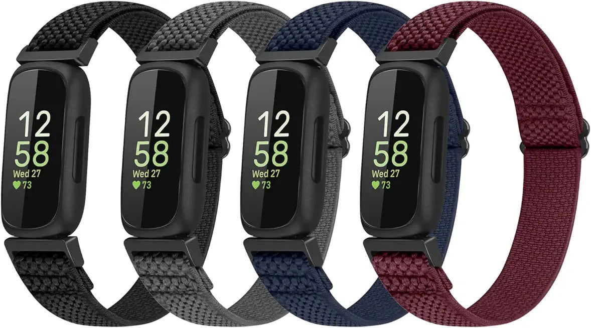 4 Pack Elastic Adjustable Nylon Loop Straps Replacement Wristband O546