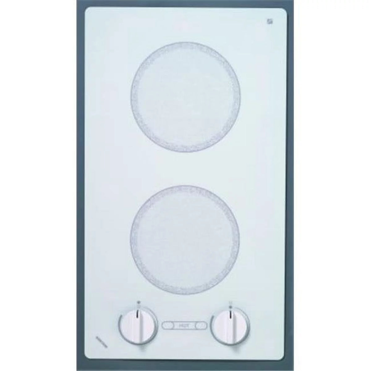 2-burner White Cooktop R84296