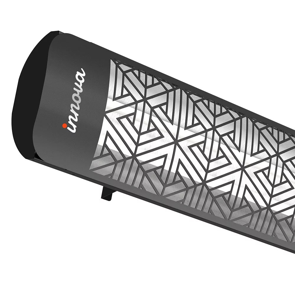 5000 Watt Electric Infrared Dual Element Heater Black Outdoor Wall Mount L4693