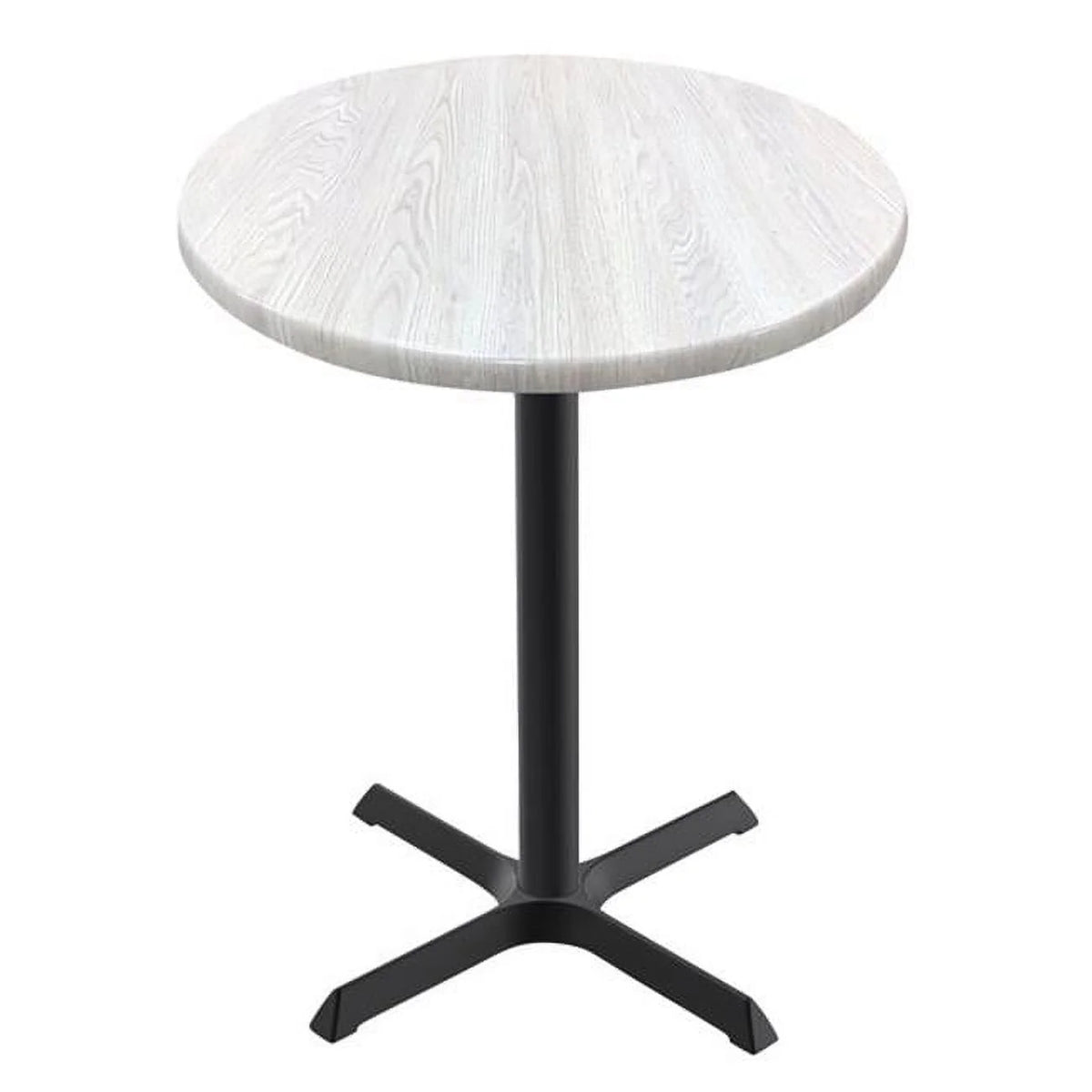 36 in. Tall Round Table with 30 in. Dia. White Ash Top D623