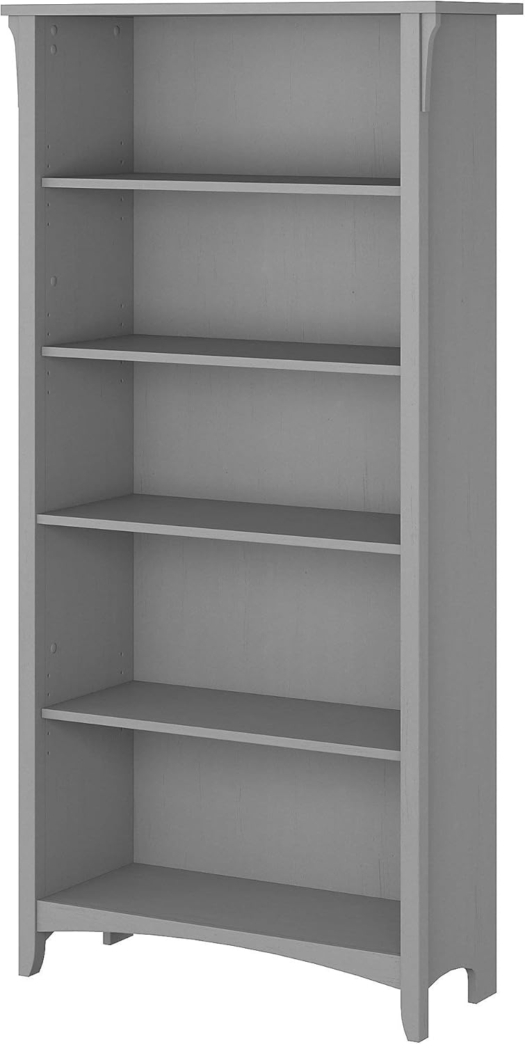 5 Shelf Bookcase in Vintage Black N120