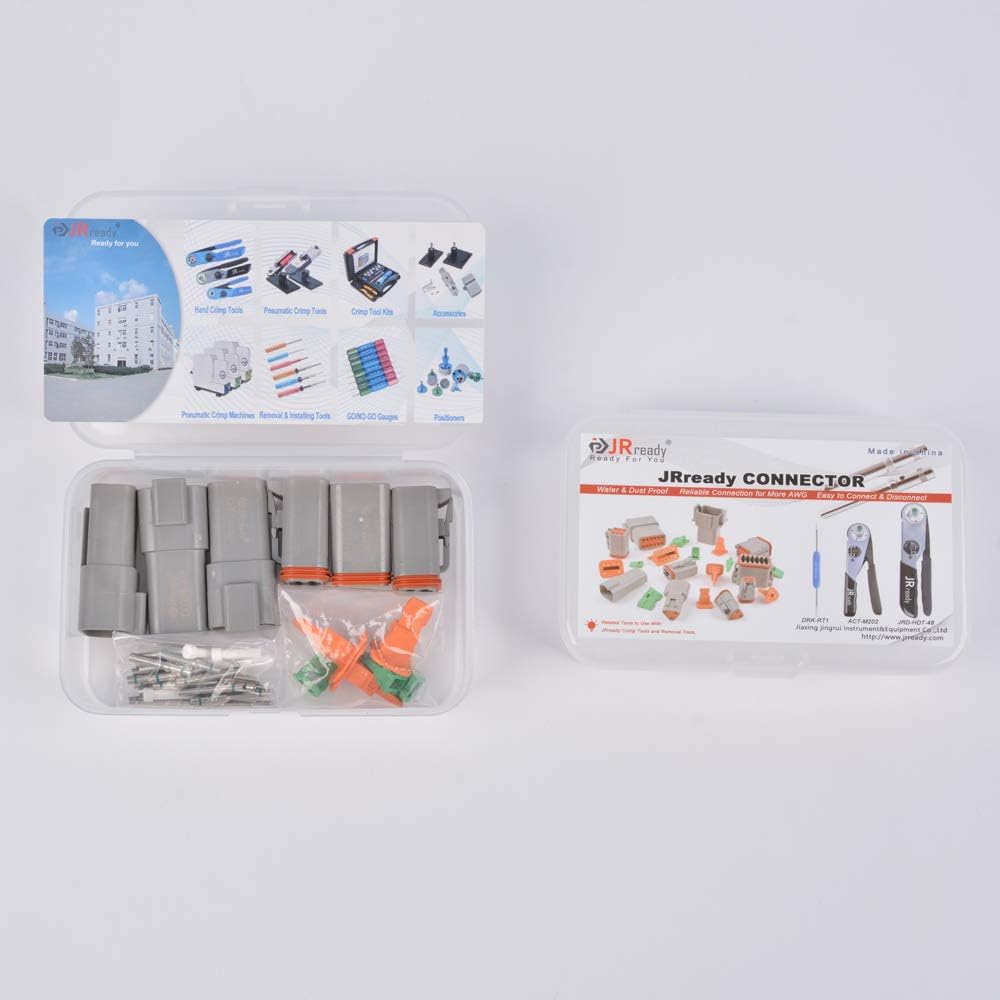 4 Pin Waterproof Electrical Wire Connector with Seal Plug, 3 Sets S245