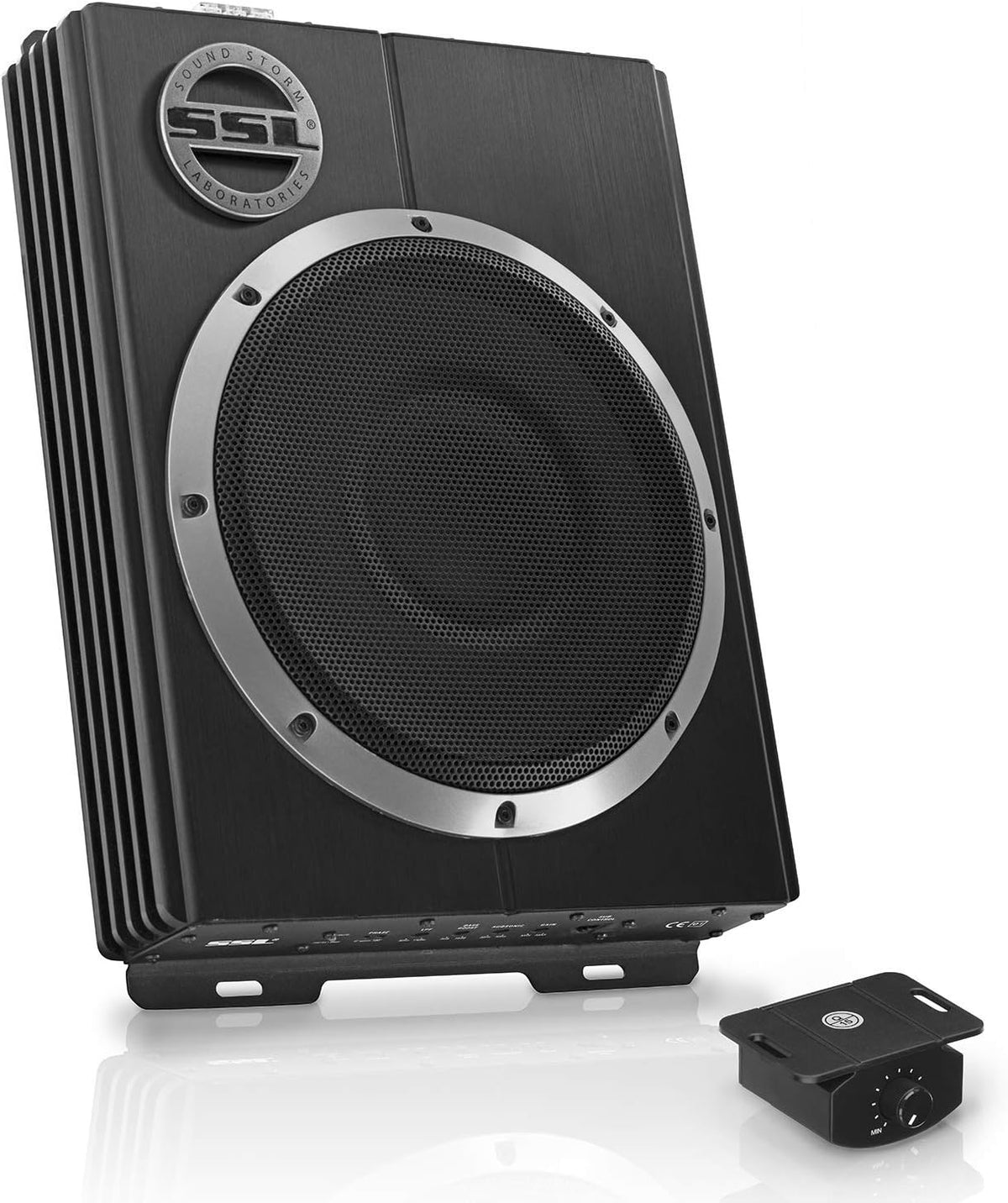 600 Watts Max Power Low Profile 8 Inch Amplified Car Subwoofer P50501