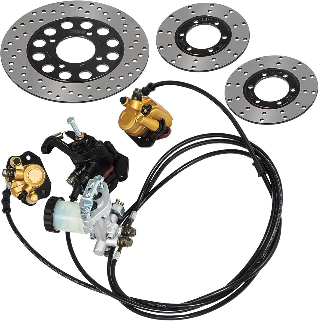 150cc Go Kart Hydraulic Brake Kit with Master Cylinder, Hose, Caliper, Pad S97725