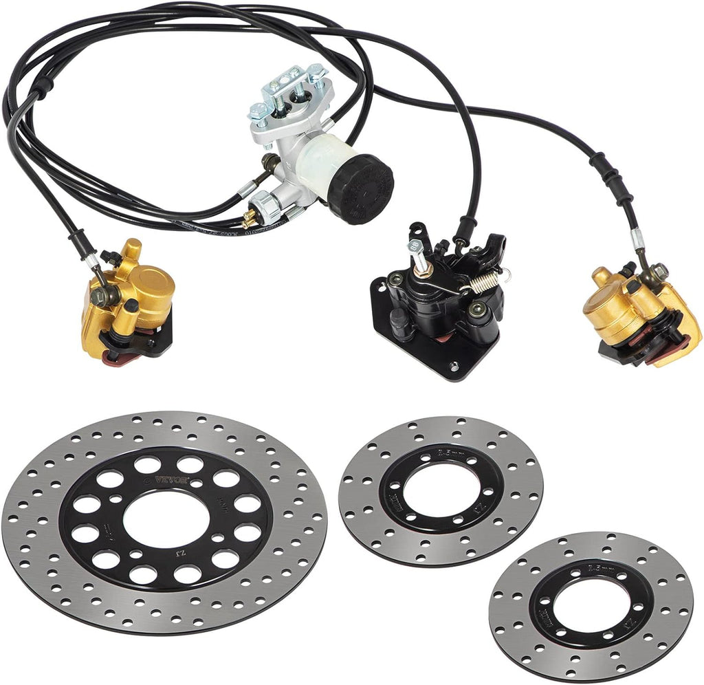 150cc Go Kart Hydraulic Brake Kit with Master Cylinder, Hose, Caliper, Pad S97725