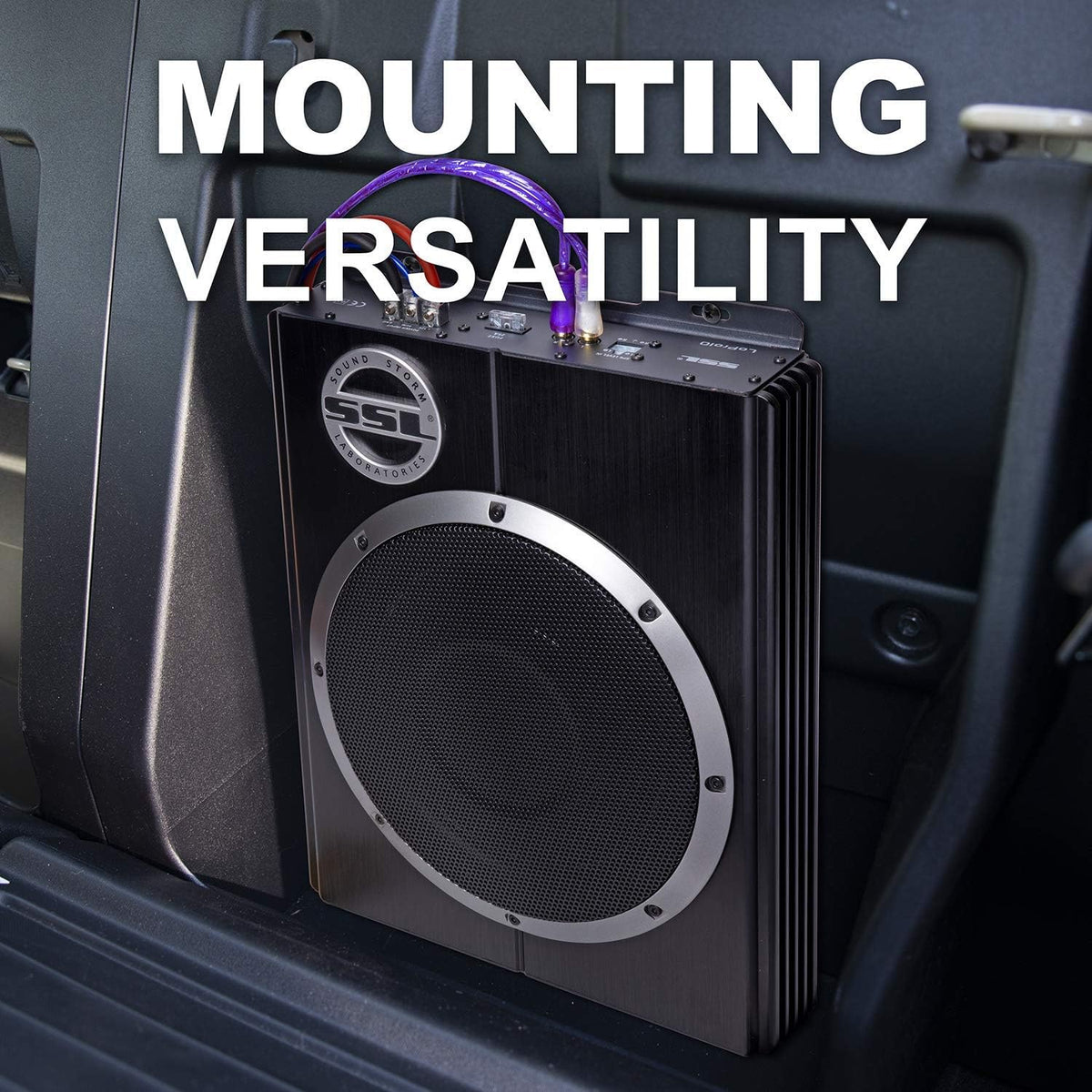 600 Watts Max Power Low Profile 8 Inch Amplified Car Subwoofer P50501