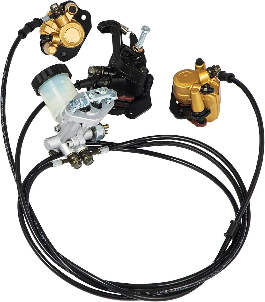 150cc Go Kart Hydraulic Brake Kit with Master Cylinder, Hose, Caliper, Pad S97725