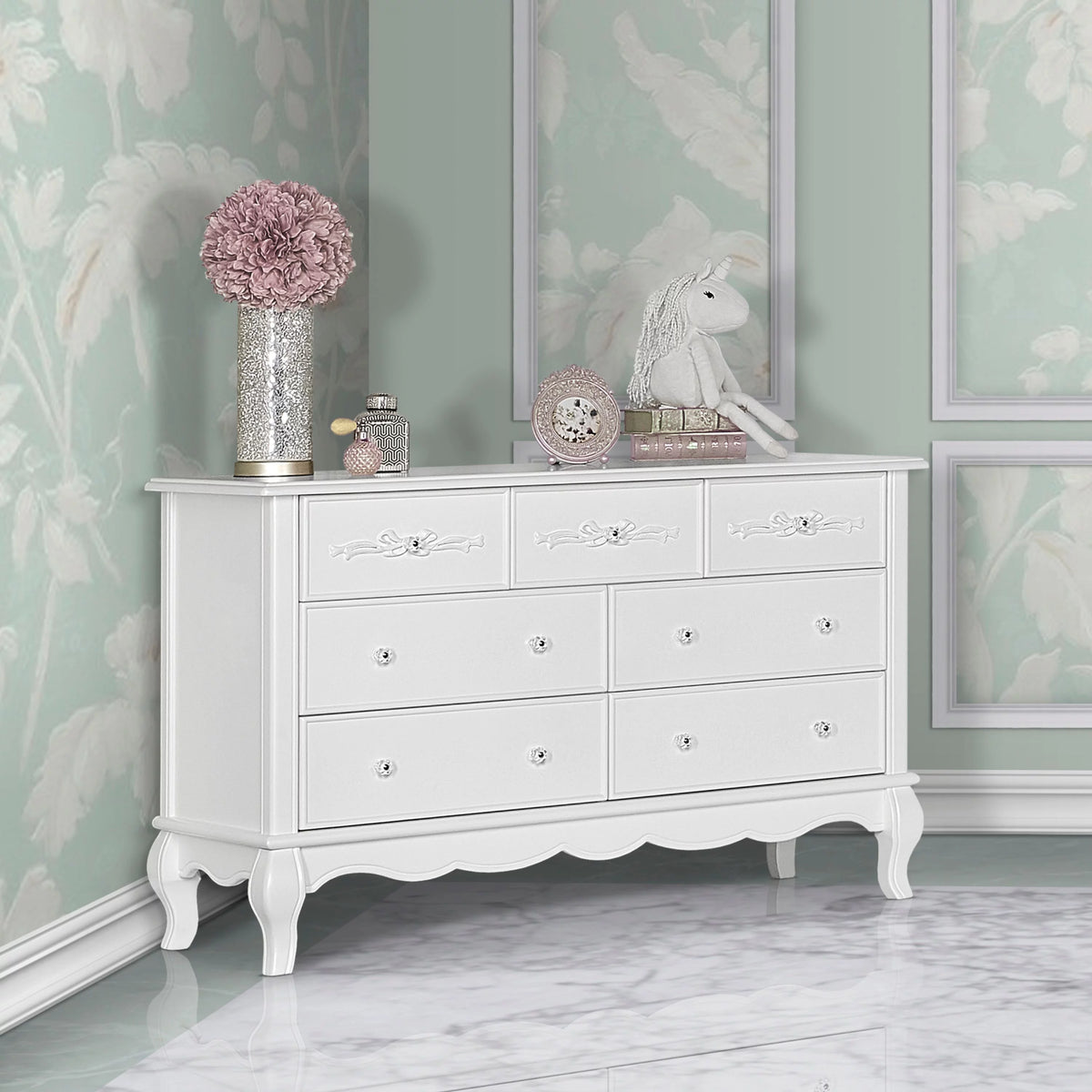 7 Drawer Double Dresser E16481