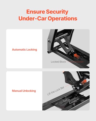 7000 lbs 3-Level Adjustable Portable Car Lift with Remote Control K4663