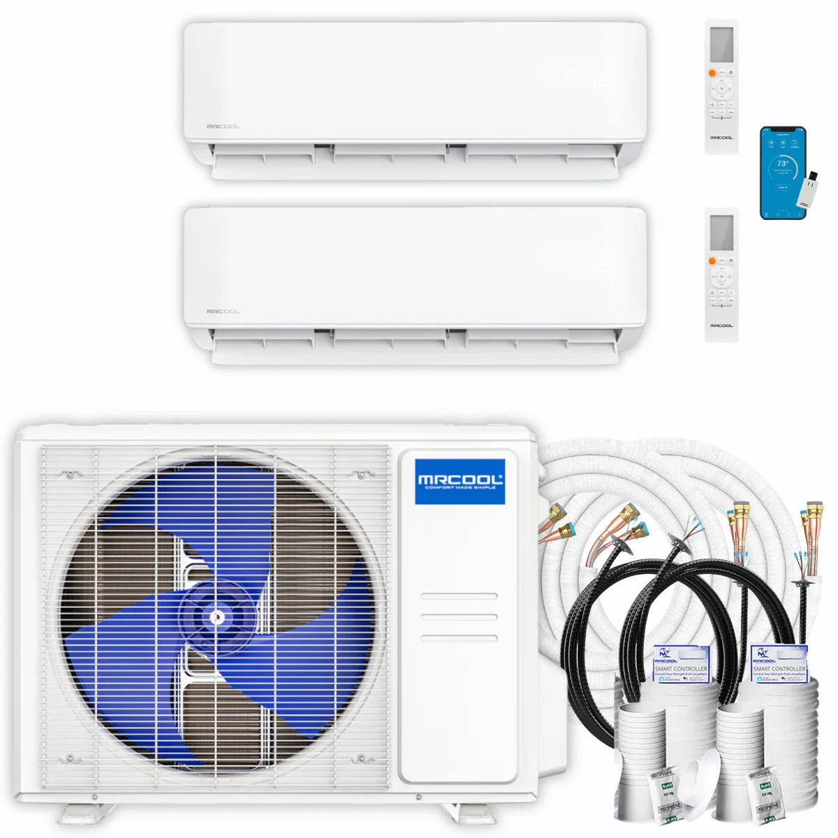 27,000 BTU 2 Zone Ductless Mini Split Air Conditioner and Heat Pump E298