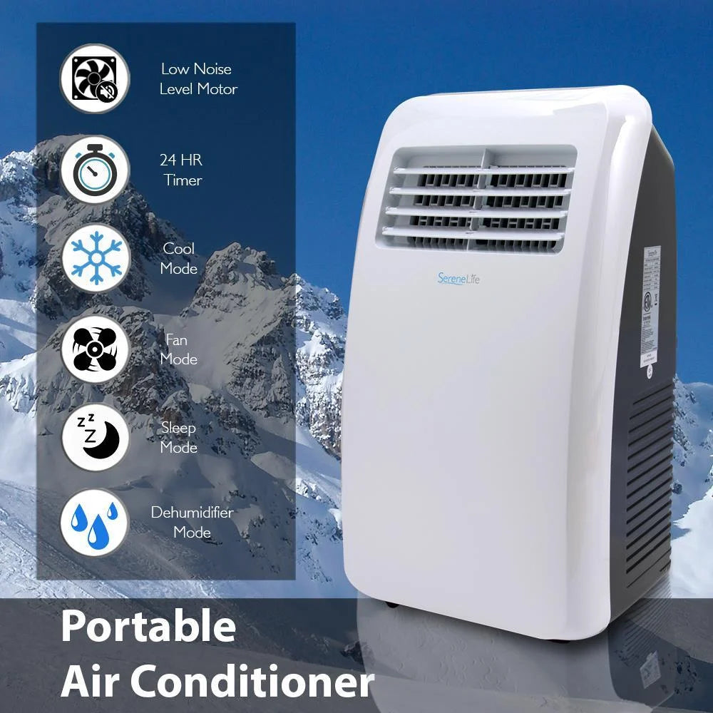 8,000 BTU Portable Air Conditioner with Dehumidifier and Fan Modes Z447913