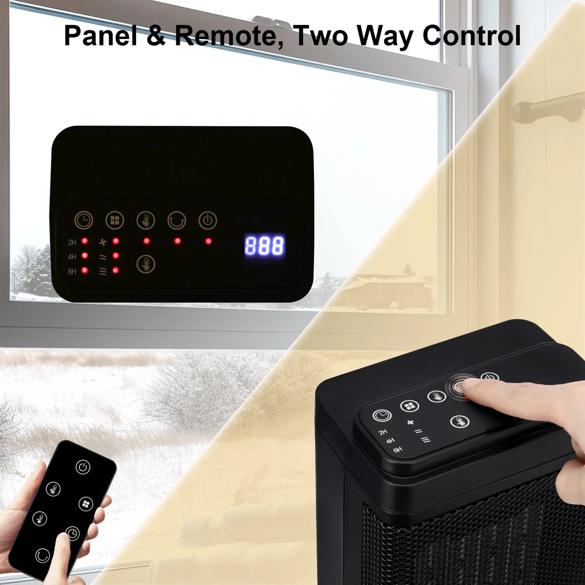 1500W Portable Ceramic Space Heater N7416