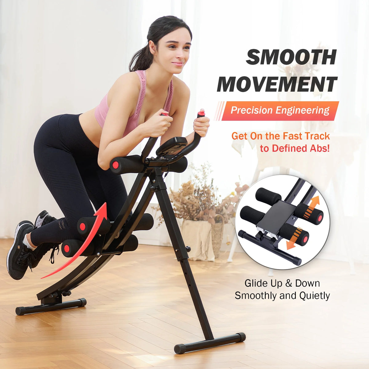 Ab Core Trainer with Display and 4 Incline Levels V54659