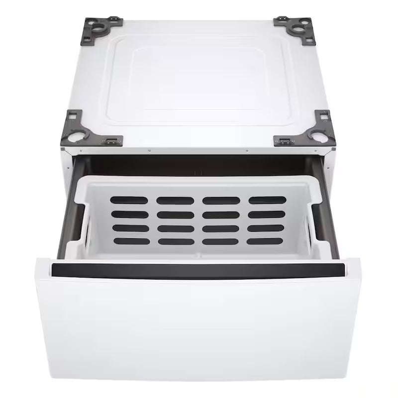 27 in. White Laundry Pedestal with Storage Drawer A304077