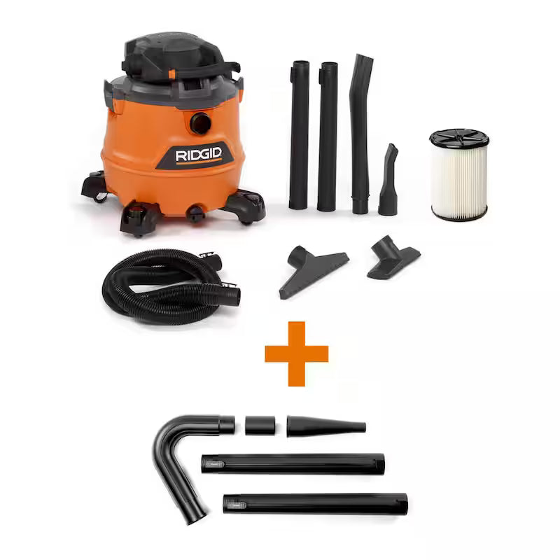 16 Gallon 6.5 Peak HP Wet/Dry Shop Vacuum with Detachable Blower T31106