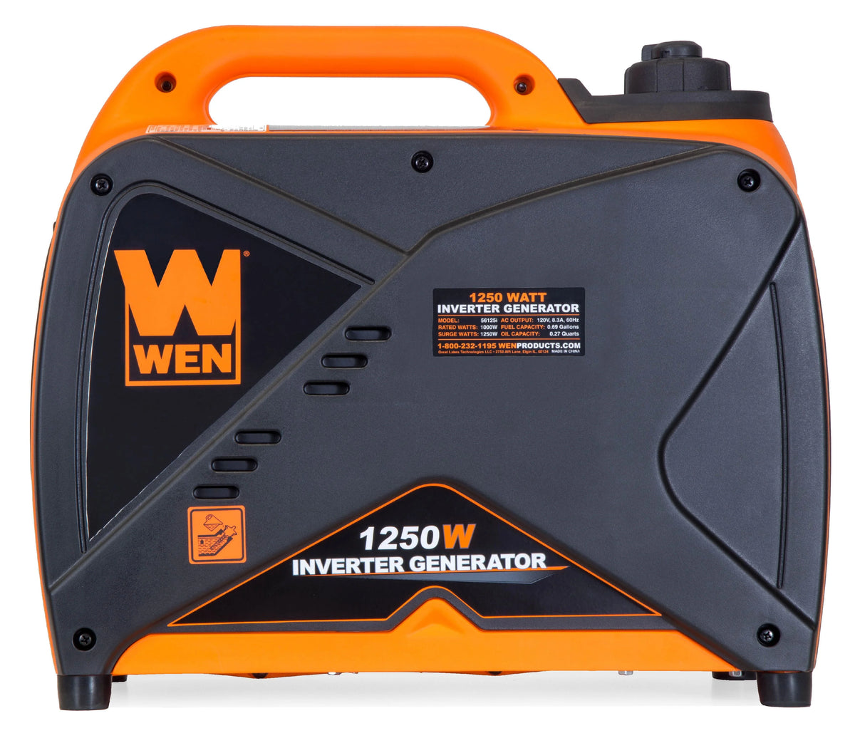 1250-Watt Gas-Powered Portable Inverter Generator S85830