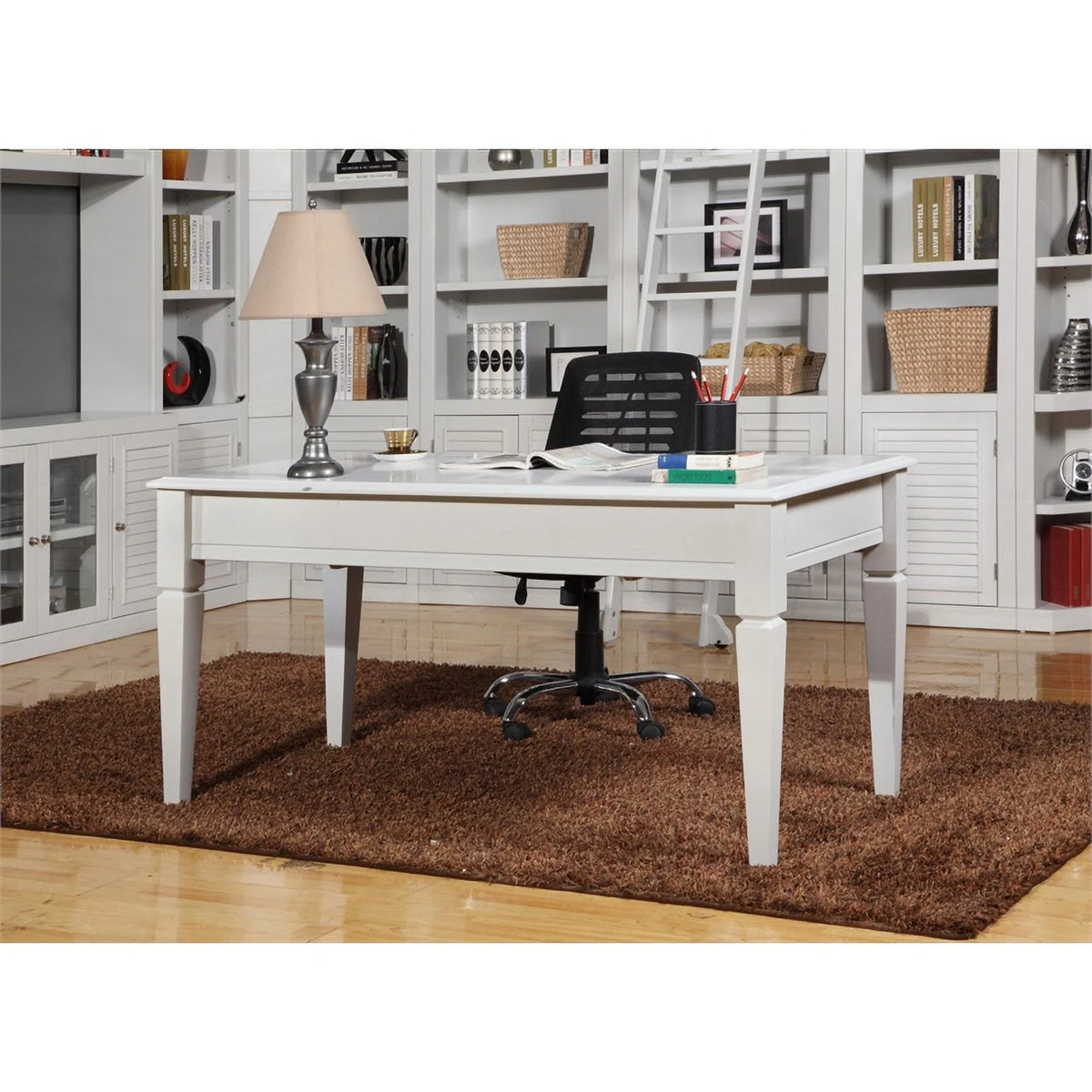 60" Transitional Wood Writing Desk I663