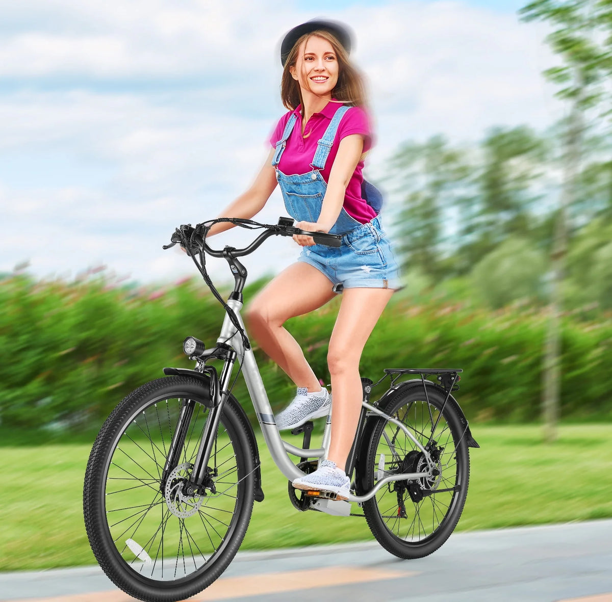 500W 26 Electric Hybrid Bicycle with 48V 7.8Ah Battery F93653