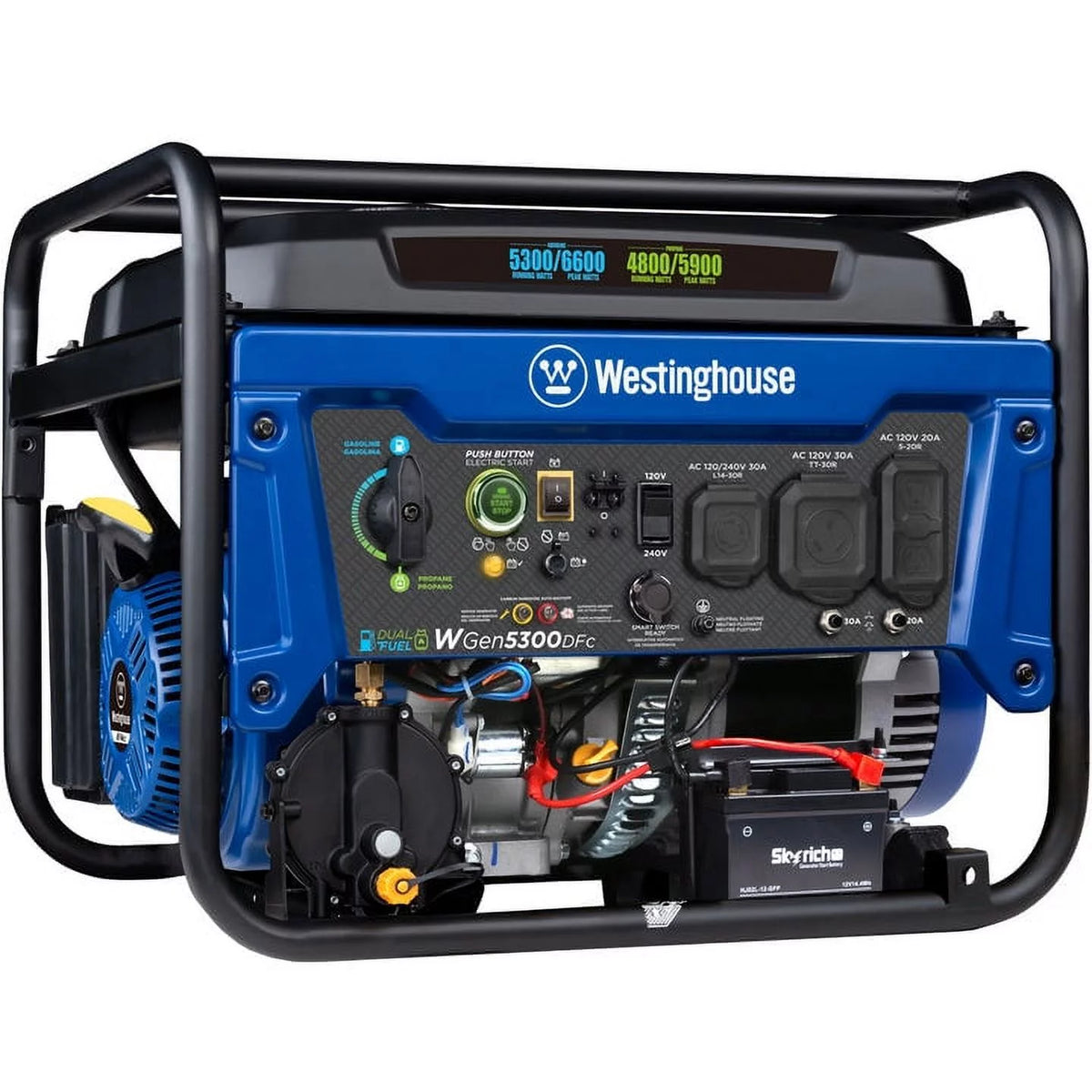 6600 Peak Watt Dual Fuel Portable Generator I690683