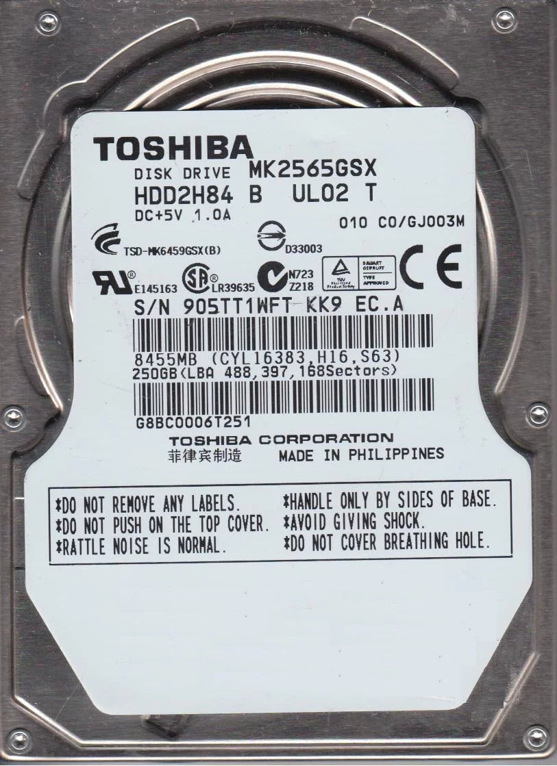 250GB SATA 2.5 Hard Drive K1199