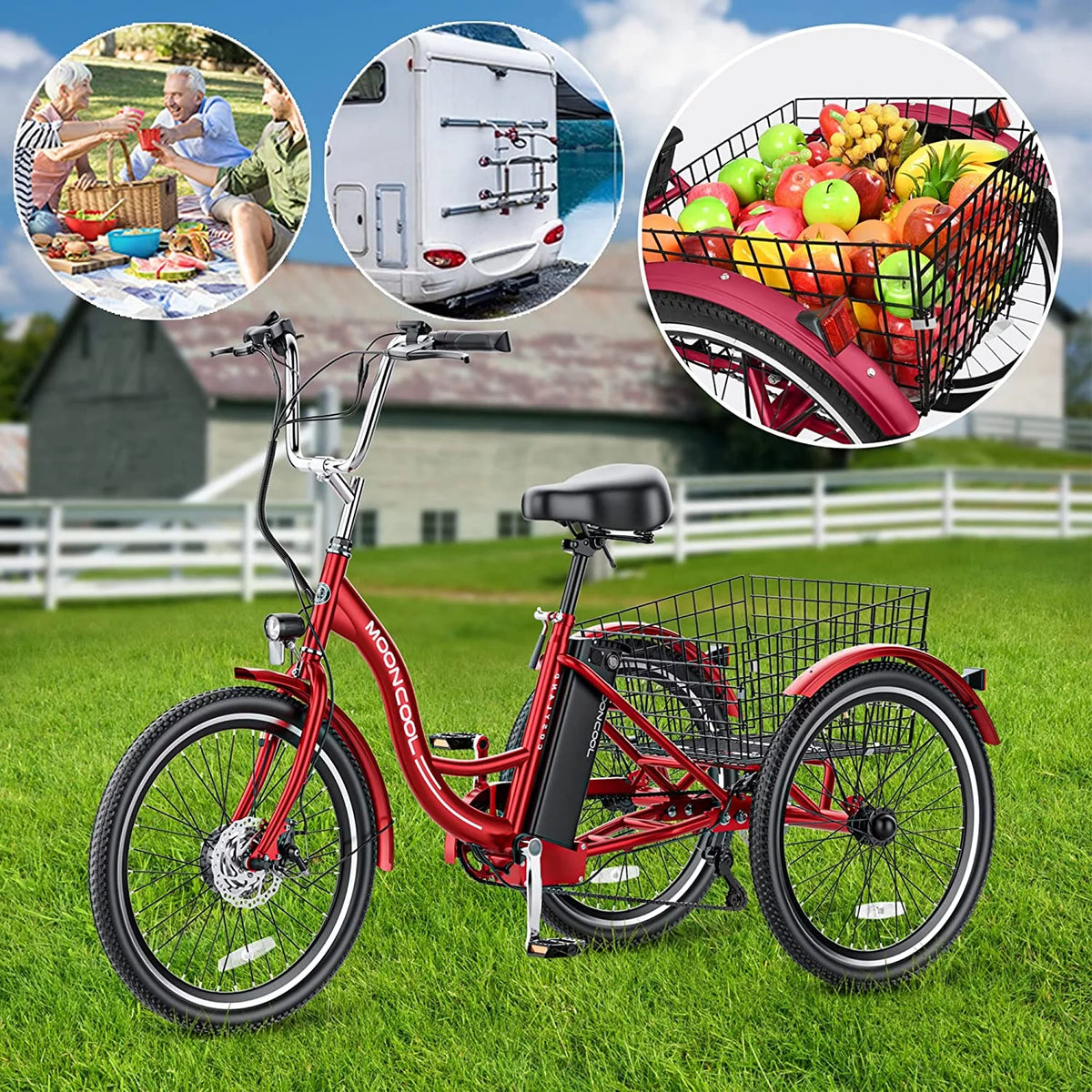 350W 7 Speed Electric Trike R170248