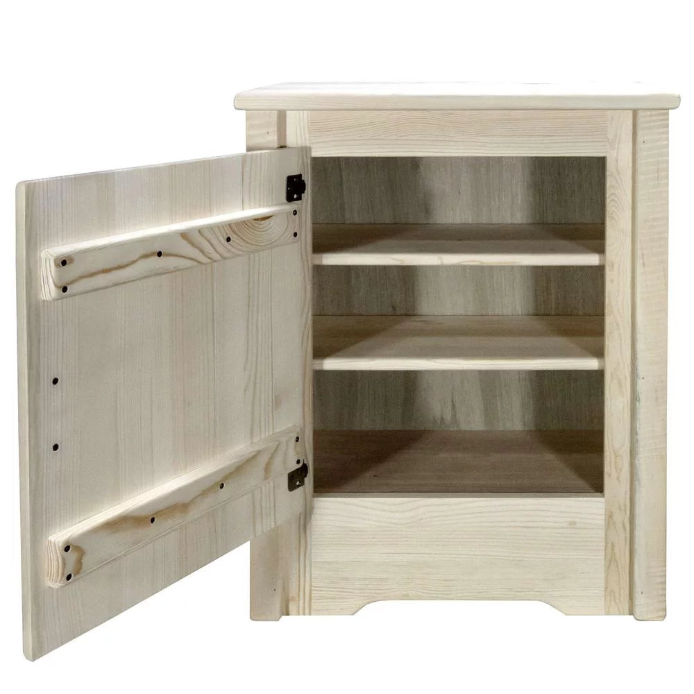 Accent Cabinet with Laser Engraved Pine Design T421
