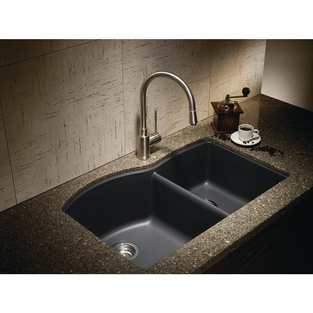 Anthracite Undermount Double Bowl Kitchen Sink B55785