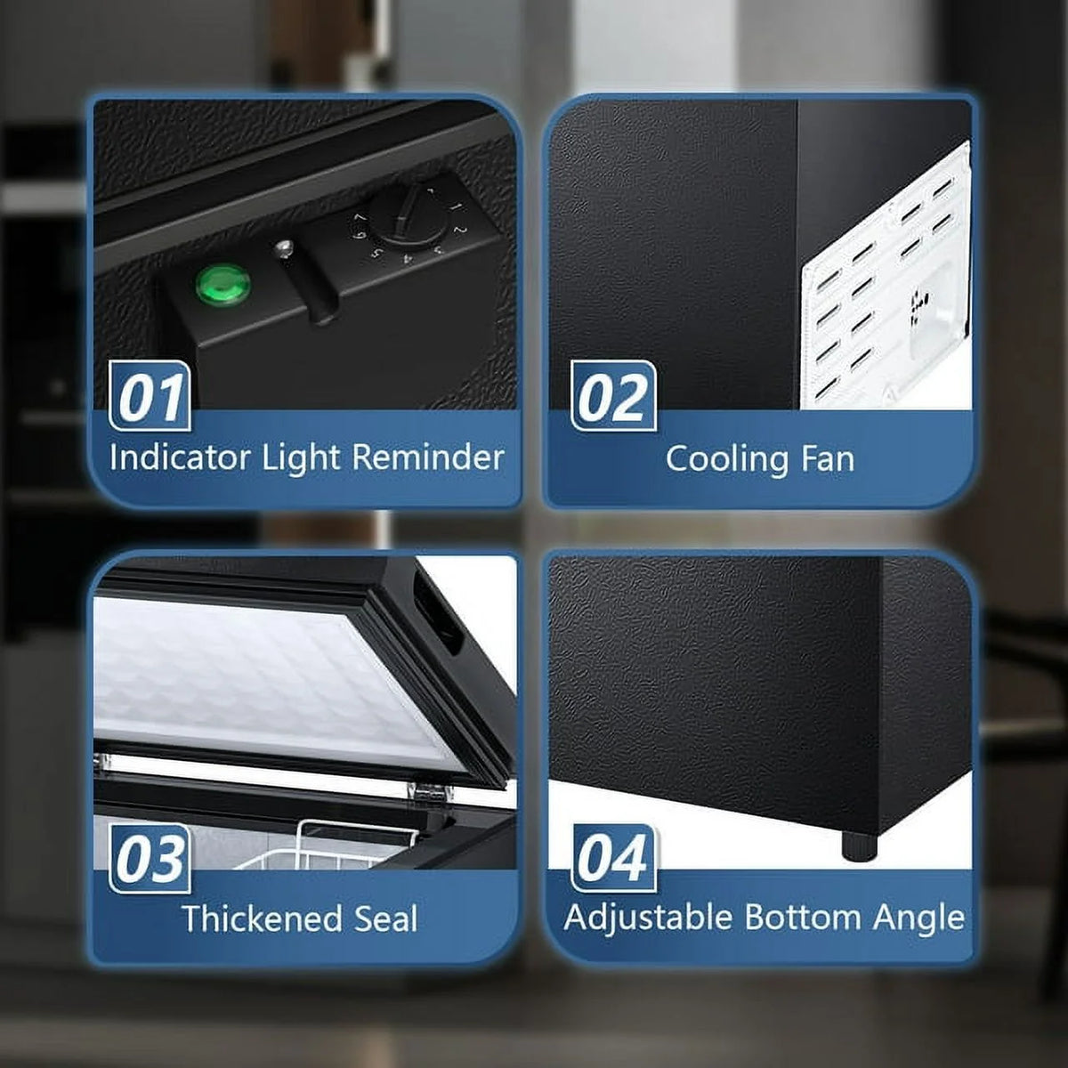 1.8 Cu.ft Black Compact Freezer R4497