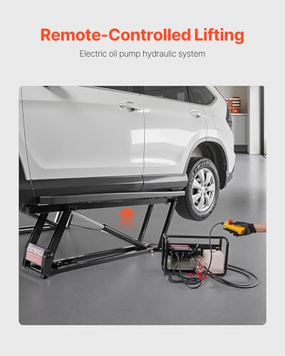 7000 lbs 3-Level Adjustable Portable Car Lift with Remote Control K4663