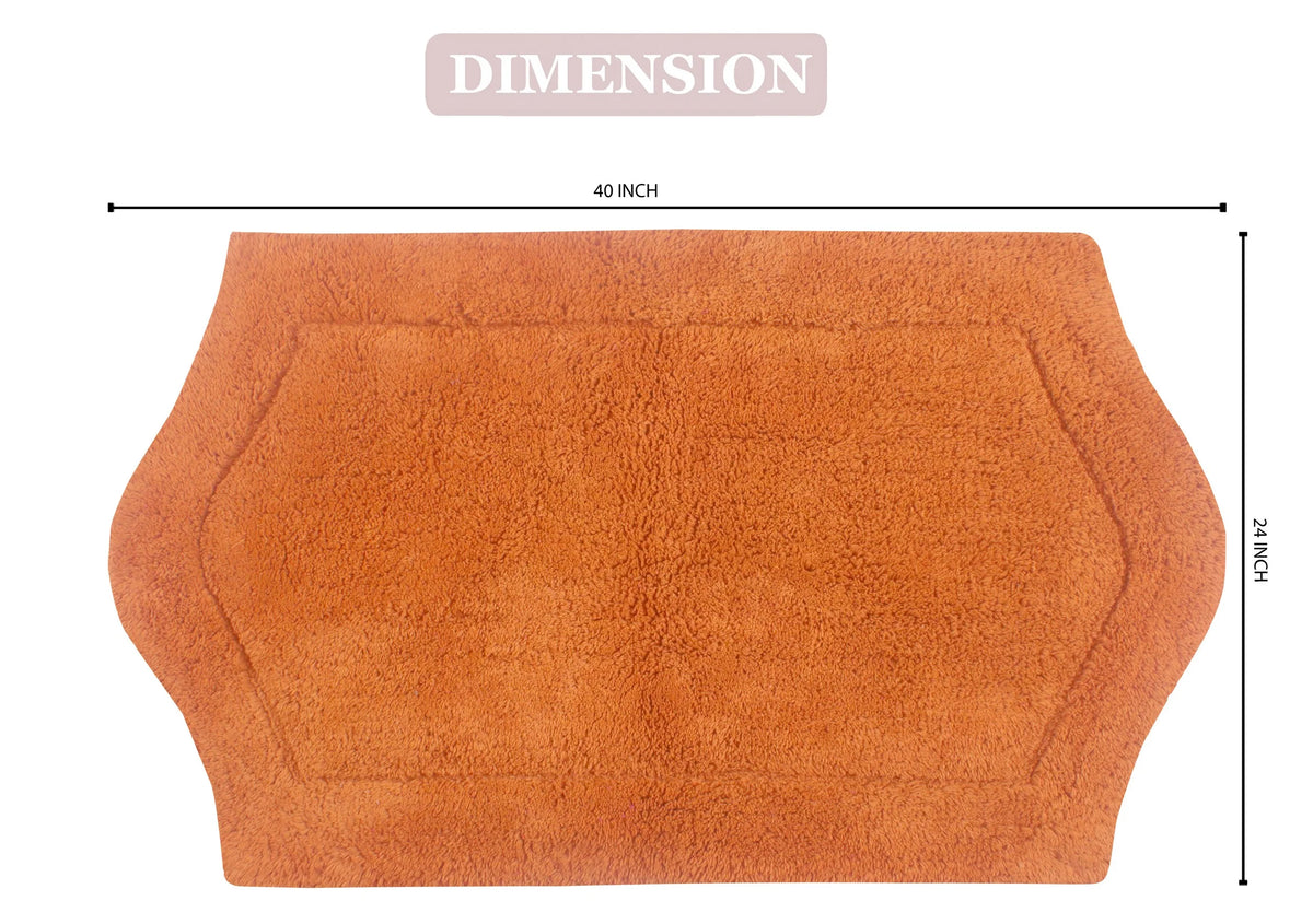 100% Cotton Tufted Non-Slip Bath Rug, 24"x40" Rectangle Z77848