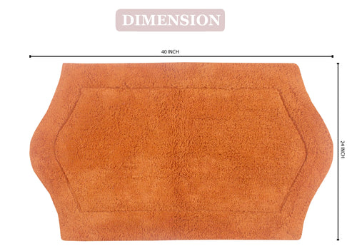100% Cotton Tufted Non-Slip Bath Rug, 24"x40" Rectangle Z77848