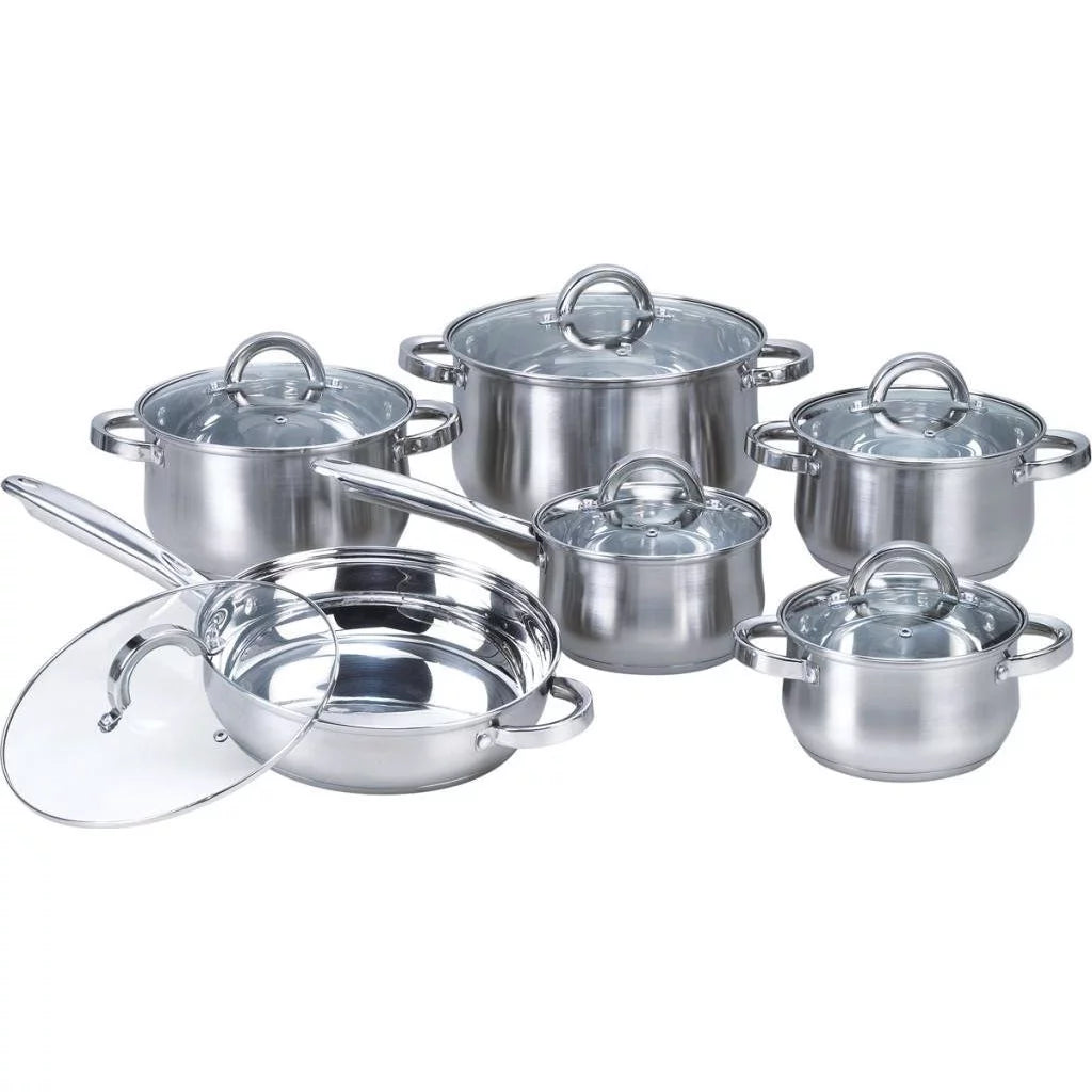12-Piece Stainless Steel Cookware Set L95812