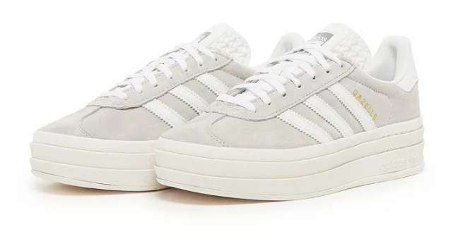 adidas Gazelle Bold Women's Sneakers – Grey / White (HQ6893)