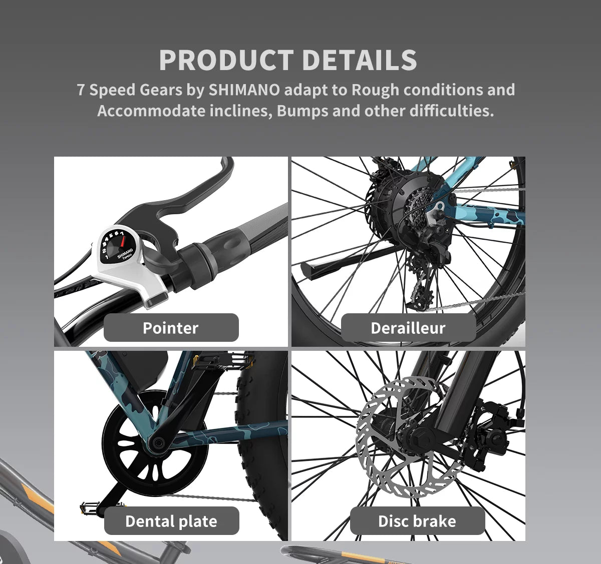 750W 48V 13AH Fat Tire Electric Mountain Bike I33270