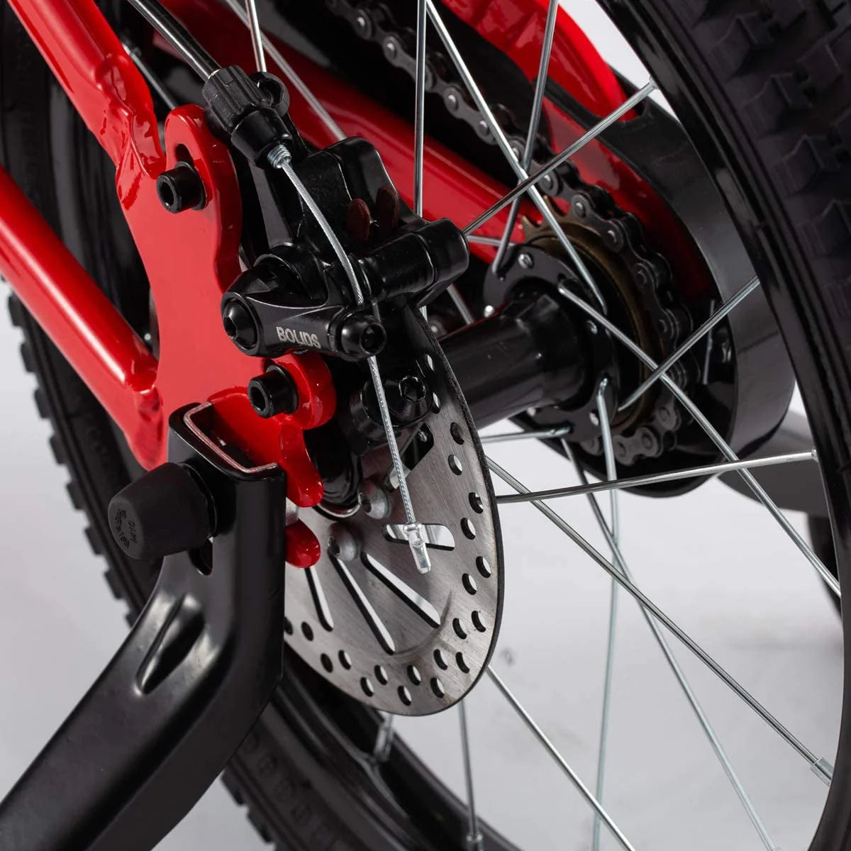 16 Inch Front Suspension Disc Brakes Red Kids Bike J413