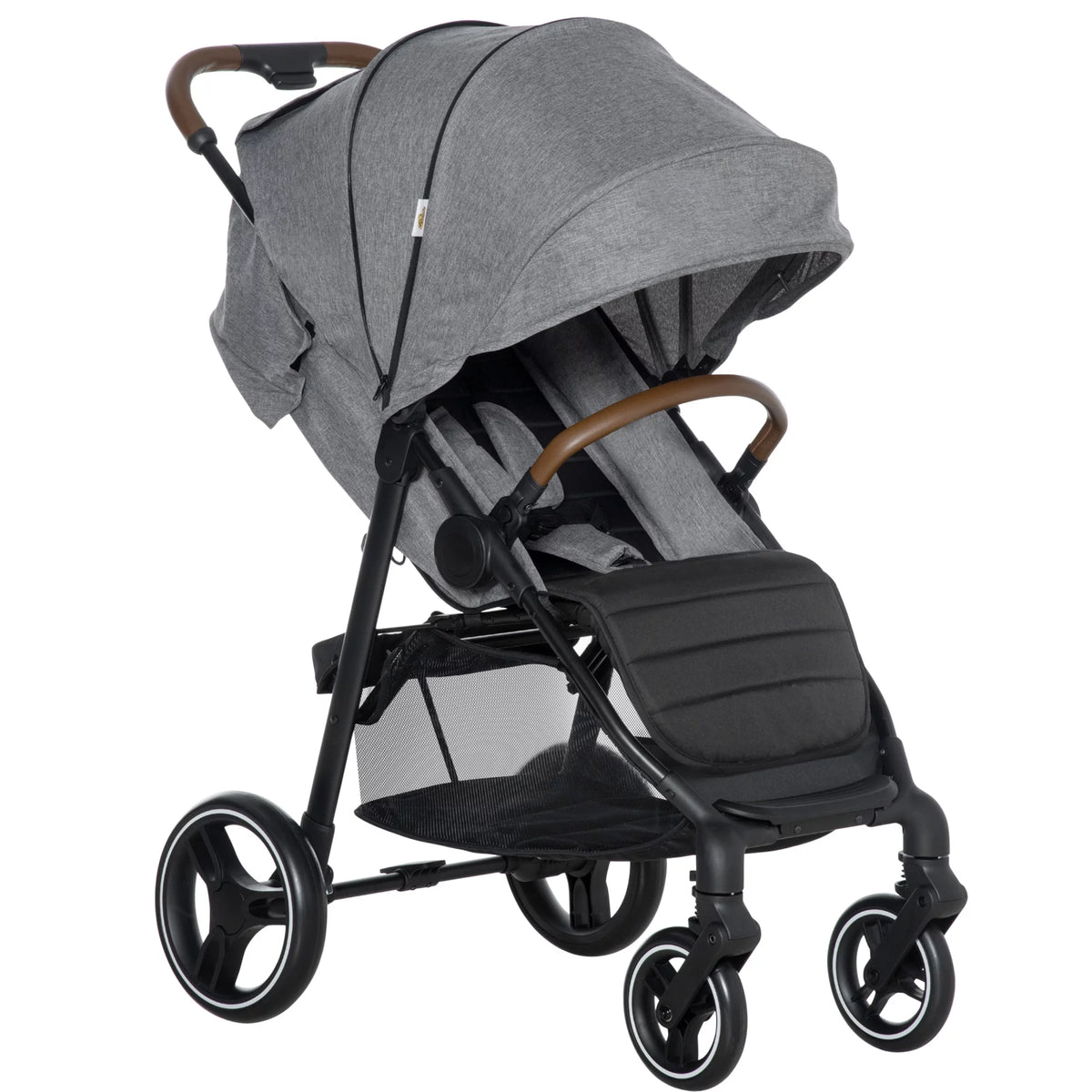1-Click-Foldable Lightweight Black Stroller R848