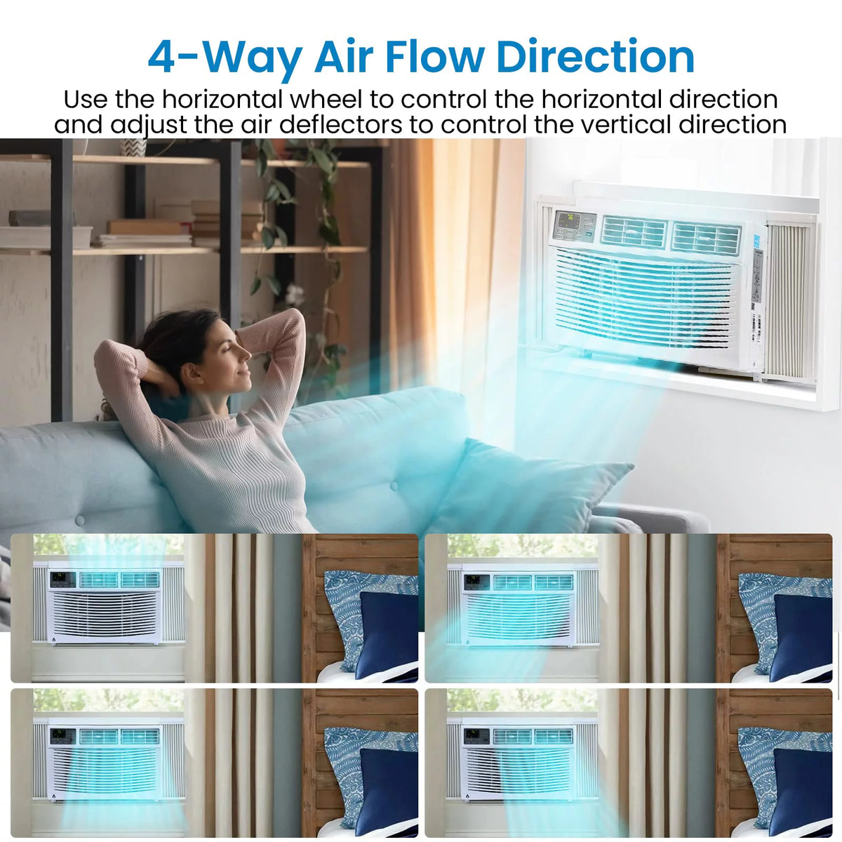 8000 BTU Portable Inverter Window Air Conditioners with Remote & App Control G592