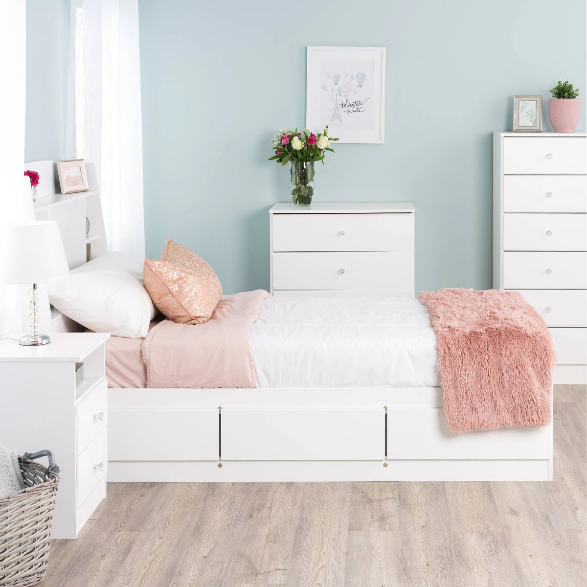 6 Drawer White Chest I841
