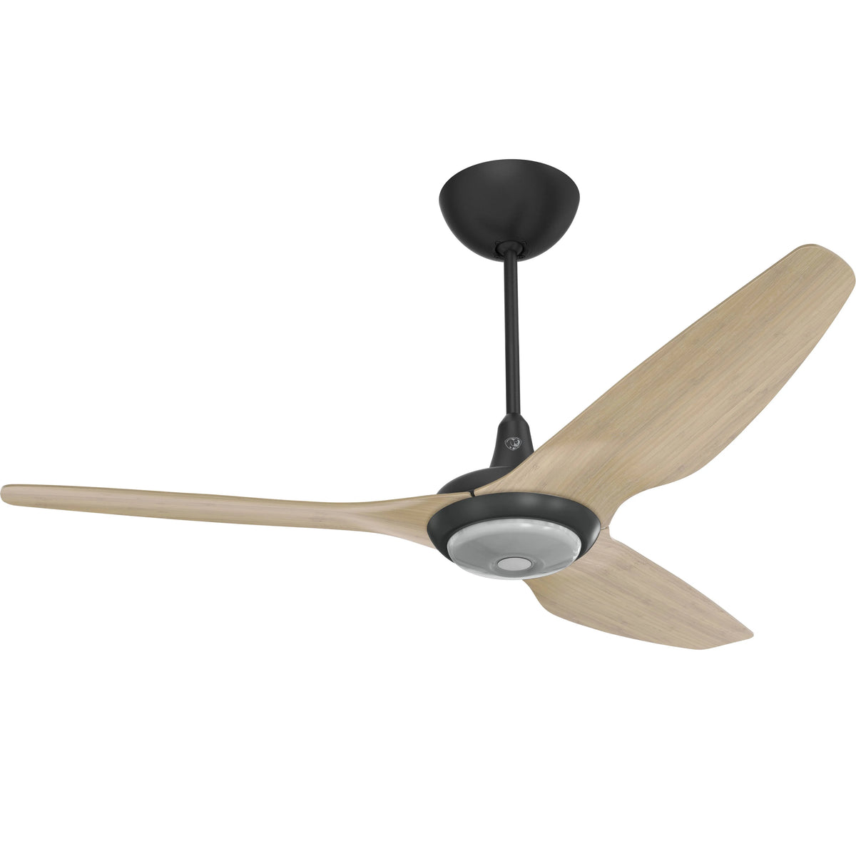 60 Ceiling Fan with Natural Bamboo Blades and Black Finish D3382