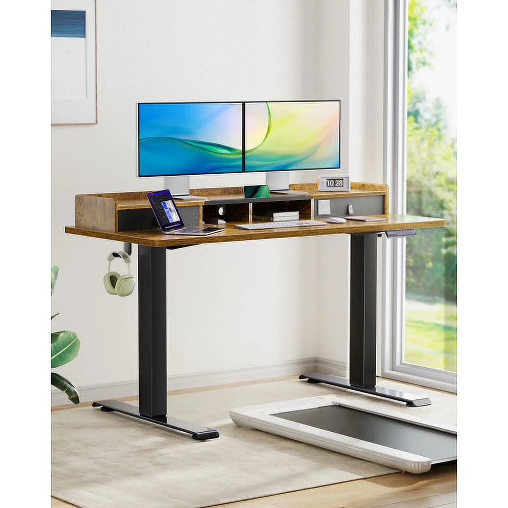 Adjustable Height Electric Standing Desk 55 x 24 Inches S597003