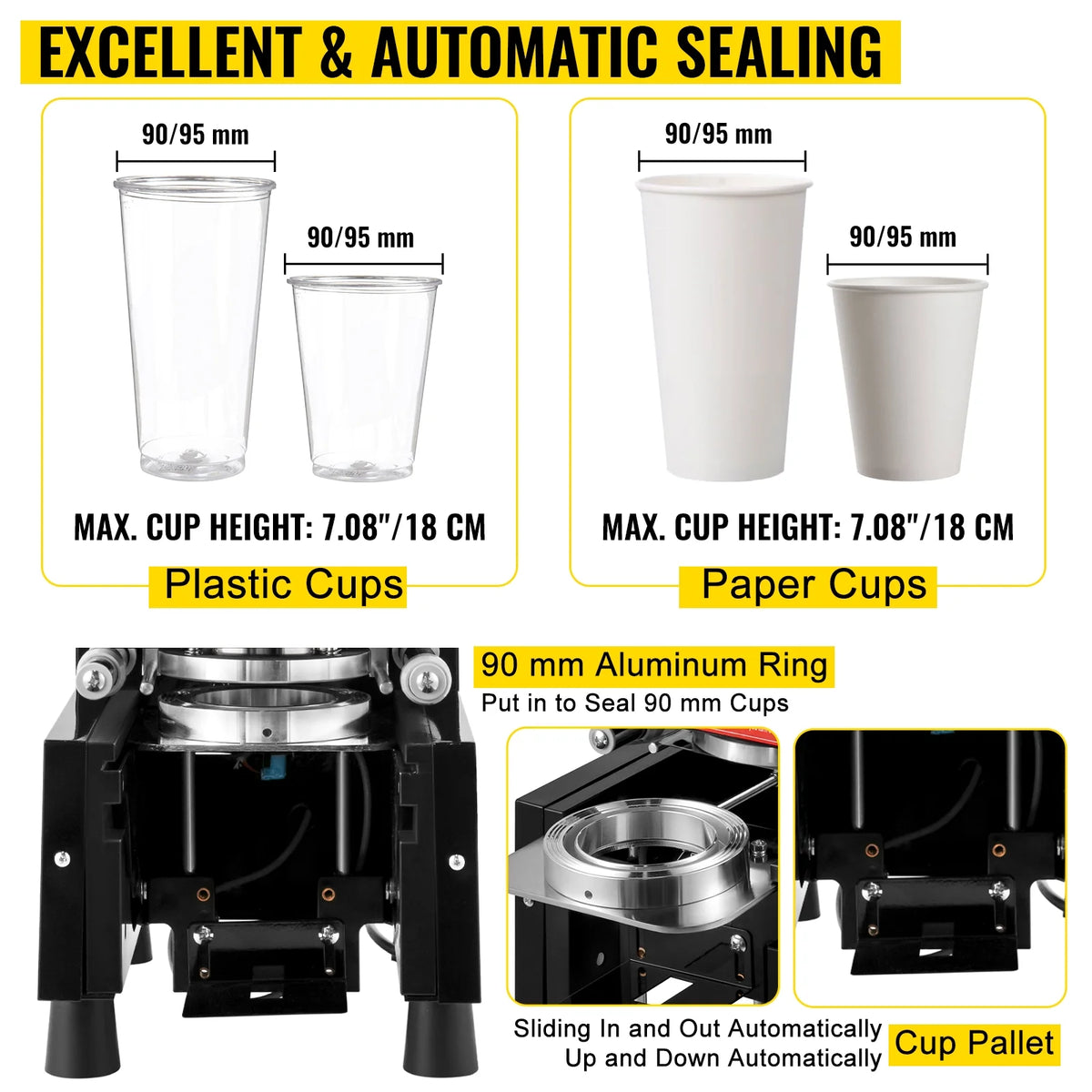 420W Fully Automatic Cup Sealing Machine F173