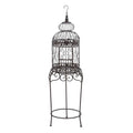 Black Metal Birdcage with Stand K95904